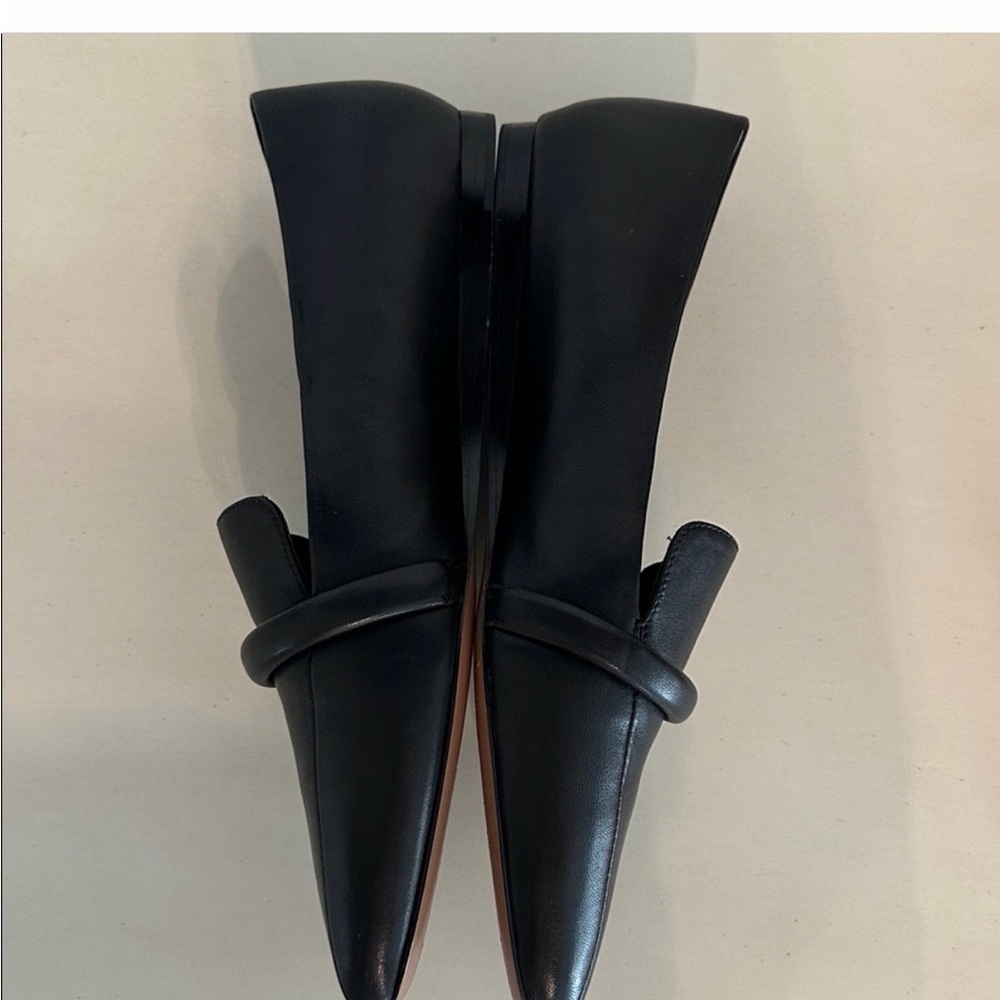 ✨VERONICA BEARD Black Leather Flats-loafer~Size 8.5 - Picture 9 of 10